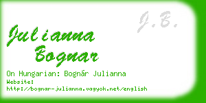 julianna bognar business card